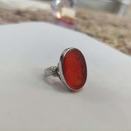 انگشتر عقیق پرتقالی امیری حسین و نعم الامیر