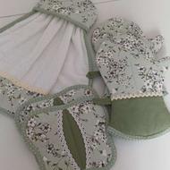 سرویس آشپزخانه 12 تکه جنس کتان نخ ترک