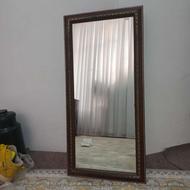 آینه دور چوبی