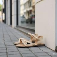 صندل دخترانه کرم