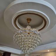 سه عدد لوستر کریستالی