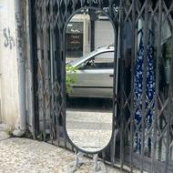 آینه دوسره هلال پایه دار فلزی رنگ کوره ایی درجه 1 ضمانتی