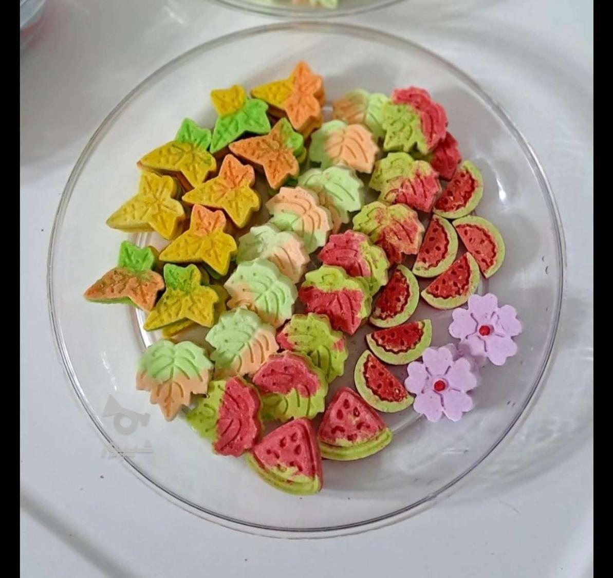 قند تزئینی نبات رنگی ونمک وشکررنگی