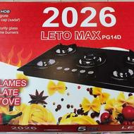 اجاق گاز شیشه ای 5شعله لتو مدل Leto Max PG14D