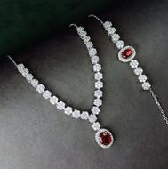 نیم ست جواهری عقیق یمن اصلی