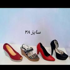 کتونی کفش پاشنه بلند صندل سایز 37 و 38 و 39