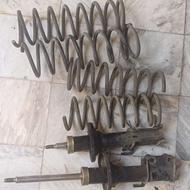 کمک فنر جلوبندی و فنر شاسی کوتاه پراید