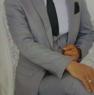 کت شلوار دامادی فقط یبار پوشید