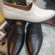 کفش قیصری پاشنه تخم مرغی چرم مشهد