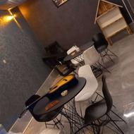 میز و صندلی کافه‌ای مدرن فایبرگلاس دولایه