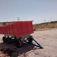تریلی پشت تراکتوری 3 محور دیواره بلند اقساطی