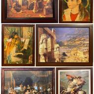 تابلوهای نقاشان مشهور جهان با قاب