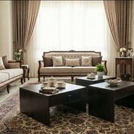 فروش میز سه تیکه جلو مبلی وعسلی(کشوداروبسیار تمیز)