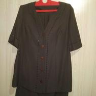 کت دامن قهوه ای رنگ در حد نو شیک