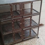 قفس شیش طبقه کشویی