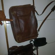 کیف اداری چرم اصلی کراس بک سامسونیت پاسپورتی