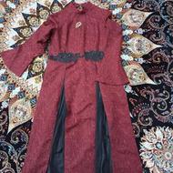 ماکسی بلند زرشکی و لباس مجلسی دخترانه