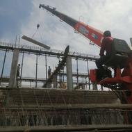 خدمات جرثقیل کفی 8تن دکل بلند