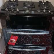 گاز 5شعله طرح فر داری 2کشو پلمپ مارک تولیکا