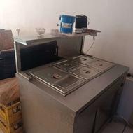 فروش لوازم آشپزخانه صنعتی درحد.کته پزترکیبی.کانترگرم.میز.هود