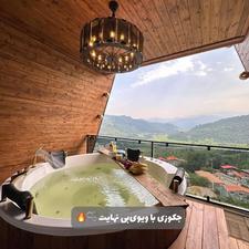 اجاره کلبه جنگلی جکوزی دار بام لفور