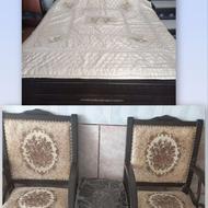 مبل هشت نفره ب همراه تخت خواب دونفره ب همراه تشک طبی