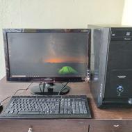 سیستم i5 ddr4 رم 16 هارد 1ترا و ssd گرافیک 8 مانیتور 24