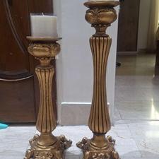 2 جفت شمعدان طلایی