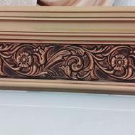 کتیبه پرده تاجدار چوبی یا قاب پرده پذیرایی