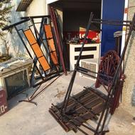 تخت فلزی تک نفره