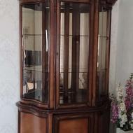 ویترین چوبی دو تیکه