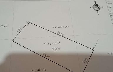 208 متر زمین به مساحت