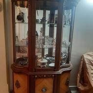 بوفه چوبی شیشه ای