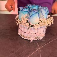 دسته گل روبانی