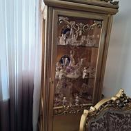 مبل استیل ورق طلا با ناهارخوری 8نفره