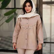 مانتو کتان گرم بالا گلدوزی شده، تخفیف روز مادر