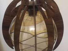 لوستر چوبی زیبا در شیپور