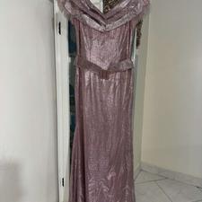 فروش فوری لباس مجلسی صورتی سایز38-40