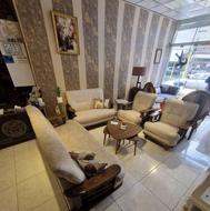 مبل راحتی دسته چوبی