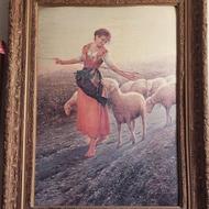 تابلو رنگ وروغن با قابهای چوبی انتیک عتیقه