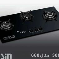 اجاق گاز 3شعله صفحه ای شیشه با ترموکوبل