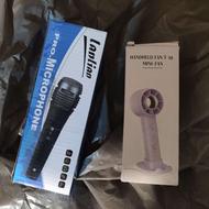 میکروفون نو و پنکه .شارژر آیفون و سامسونگ و