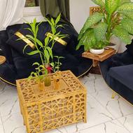 مبل کلاسیک پایه استیل طلای پارچه مخمل