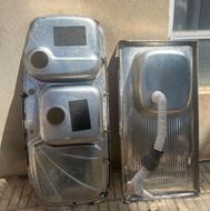 سینک استیل دو لگن و تک لگن