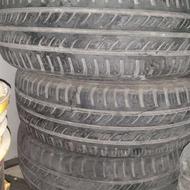 4 حلقه لاستیک بارز 60درصد سالم سایز 15 مناسب پژو