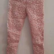 شلوار دخترانه صورتی کیپور