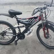 دوچرخه سایز 24 دنده ای کمک فنر دار ترمز دیسکی