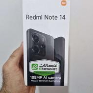 شیائومی نوت 14 حافظه 256 گیگ رم 8 آکبند با 18 ماه گارانتی