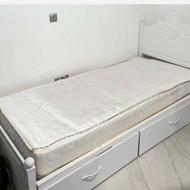 تخت خواب تک نفره به همراه تشک