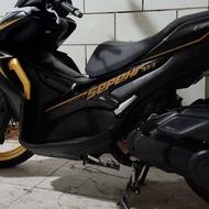 موتورسیکلت آیروکس سپهرمشکی شال طلا